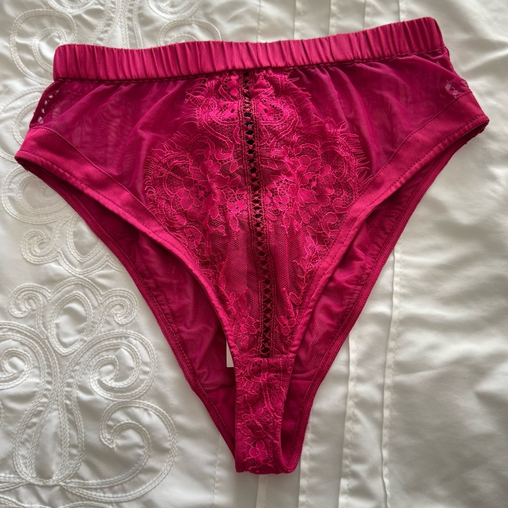 Stylestalker Briefs In Raspberry Size S Small Floral Lace NWT Women’s